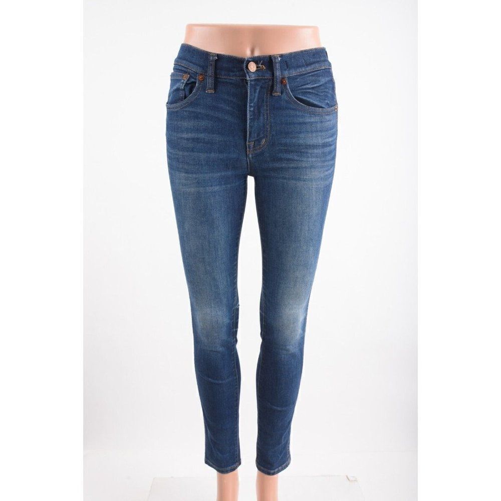 Madewell Womens 9" High Riser Skinny Skinny Jeans waist Sz 24 Blue Denim